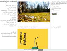 Tablet Screenshot of komorow.pl